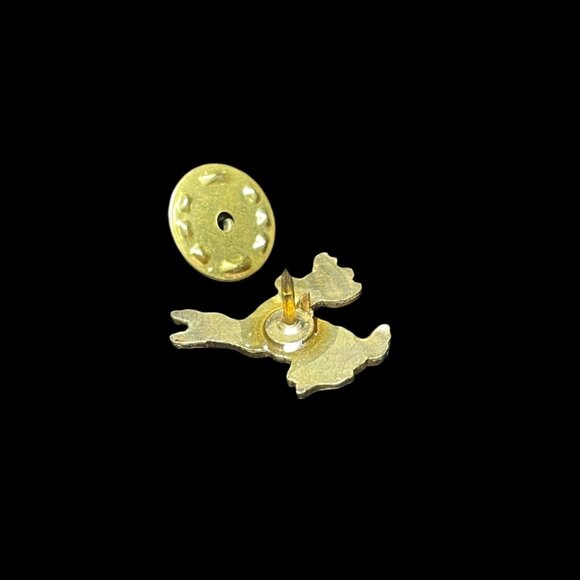 Prancing Reindeer Mini Enamel Brooch Pin Vintage - Picture 4 of 4